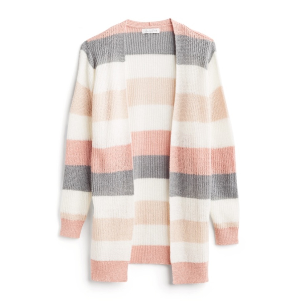 Emory Park Poppy Colorblock Long Sleeve Cardigan